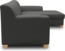 DOMO. collection Ecksofa Tinos, Couch in L-Form, Holz-Beine aus Buche mit Filzgleitern, Sofa, Polsterecke, Eckcouch, Polstergarnitur 273 x 157 x 74 cm (BxTxH), dunkelgrau Bild 7
