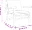 vidaXL 4-tlg. Garten-Lounge-Set mit Dunkelgrauen Kissen Bambus 3156470 Bild 11