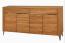 Sideboard Kommode Latina 180x42x91cm Honig Eiche teilmassiv 4-türig Bild 1