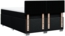 vidaXL Boxspringbett mit Matratze Schwarz 160x200 cm Stoff 3285955 Bild 9