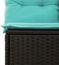 vidaXL 9-tlg. Garten-Sofagarnitur mit Kissen Schwarz Poly Rattan 3227009 Bild 6