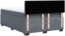 vidaXL Boxspringbett mit Matratze Dunkelgrau 140x190 cm Samt 3288619 Bild 7