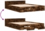 vidaXL Bettgestell mit Schubladen Räuchereiche 160x200cm Holzwerkstoff 3280738 Bild 6