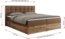 Boxspringbett mit Kopfteil und Topper, Polsterbett - ALBERO 1 - 200 x 200 cm - Braun Kunstleder - H3 Bild 6