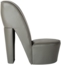 vidaXL Stuhl in Stöckelschuh-Form Grau Kunstleder 248651 Bild 6