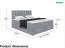 MEBLINI Boxspringbett LUKAS 180x200 cm mit Bettkasten - H3/Grau Samt Polsterbett - Doppelbett mit Topper & Taschenfederkern-Matratze Bild 7