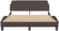 vidaXL Bettgestell "Dover" Dunkelbraun 140x200 cm Stoff 373188 Bild 6
