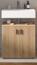 Waschbeckenunterschrank Livia in Eiche 80 cm Bild 2
