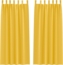 vidaXL Verdunkelungs-Vorhänge mit Ringen 2 pcs Senfgelb 260 x 140 cm 4107617 Bild 1