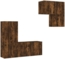 vidaXL 4-tlg. Wohnwand Räuchereiche Holzwerkstoff 3216432 Bild 6