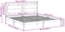 vidaXL Massivholzbett Extra Lang ohne Matratze Weiß 200x210 cm 3309194 Bild 8