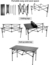 Klapptisch Campingtisch klappbar Reisetisch 95x55x50 cm schwarz für Grillen Bild 4