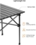 Klapptisch Campingtisch klappbar Reisetisch 95x55x50 cm schwarz für Grillen Bild 5