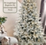 WHEELYOU Künstlicher Weihnachtsbaum 210 cm – Schneebedeckt (Flocking), PVC/PE, 320 LED-Lichter, Nordmanntanne, tannenbaum künstlicher weihnachtsbaum mit beleuchtung christmas tree Bild 3