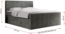 Boxspringbett KING DOREN, mit zwei Bettkästen und einer Multipocket-Matratze - 120x200 - Dunkelgrau Velours - H3 Bild 6