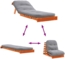 vidaXL Futon Schlafsofa mit Matratze Braun 70x206x11 Massivholz Kiefer 846753 Bild 7