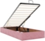 vidaXL Ottoman-Bett ohne Matratze Rosa 100x200 cm Samt 3310948 Bild 9