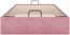 vidaXL Ottoman-Bett ohne Matratze Rosa 100x200 cm Samt 3310948 Bild 6