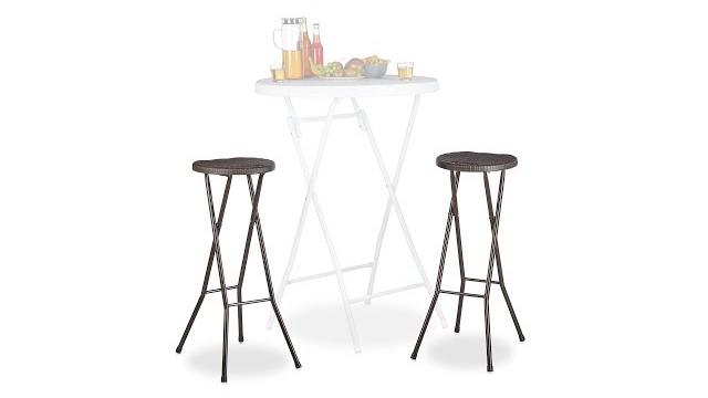 Relaxdays Barhocker klappbar BASTIAN Bild 2