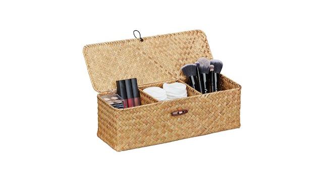 Relaxdays Aufbewahrungsbox mit Deckel Bild 2