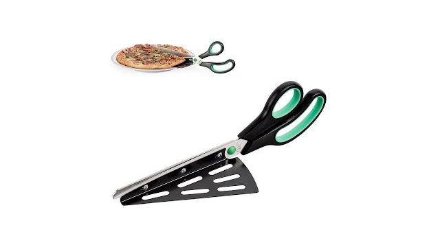 Relaxdays Pizzaschere mit Pizzaheber Bild 2