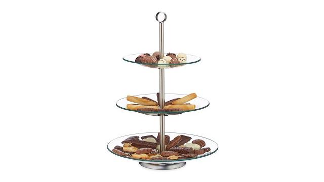Relaxdays 2 x Runde Etagere 3-stufig Bild 2