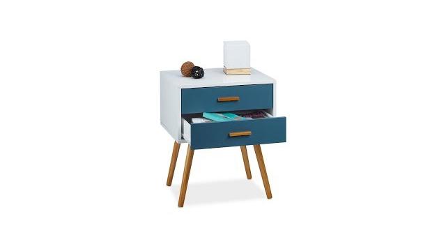 Relaxdays Beistellschrank Retro Bild 2