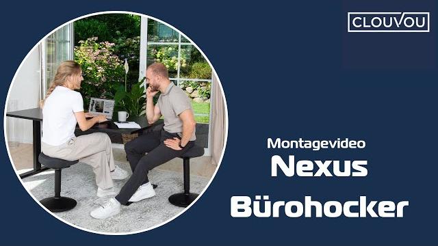 CLOUVOU Nexus, ergonomischer Sitzhocker, stufenlos höhenverstellbar, Anti-Rutsch-Standfuß, Schwarz Bild 8
