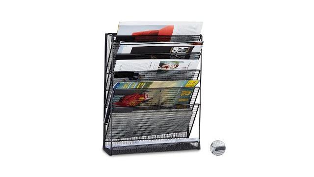 Relaxdays Zeitschriftenhalter Wand Bild 2
