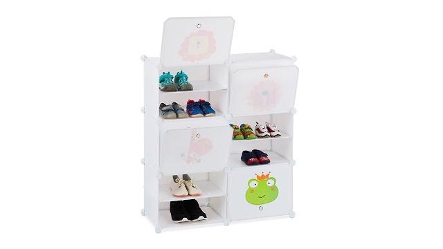 Relaxdays Schuhregal für Kinder zum Stecken Bild 2