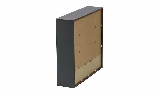 Badspiegelschrank Beatrice Anthrazit 80 x 72 cm Vicco Bild 7
