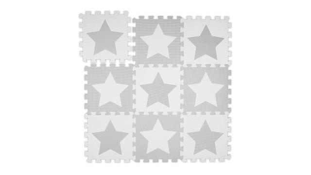 Relaxdays Puzzlematte Sterne hellgrau Bild 2