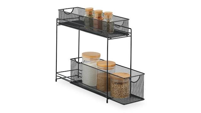 Relaxdays Metall Küchenschrank Organizer Bild 2