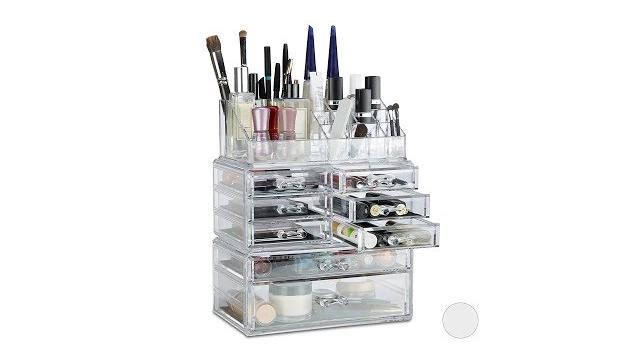 Relaxdays Make Up Organizer mit 8 Schubladen Bild 2