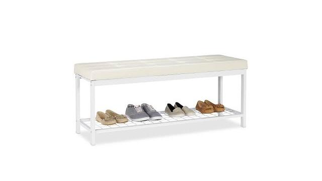 Relaxdays Schuhbank XXL mit Polster Bild 2