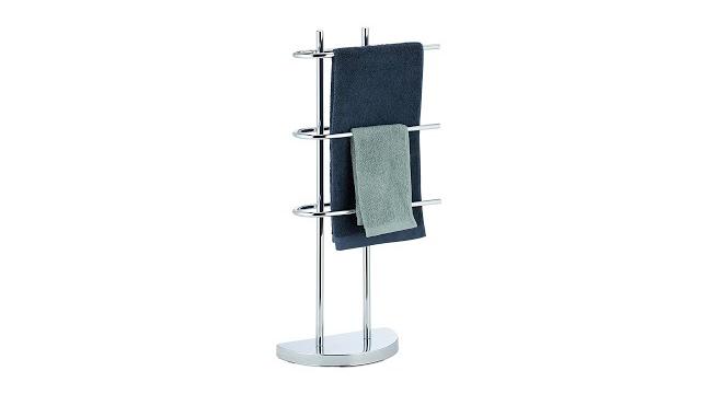 Relaxdays Handtuchhalter Chrom dreiarmig Bild 2