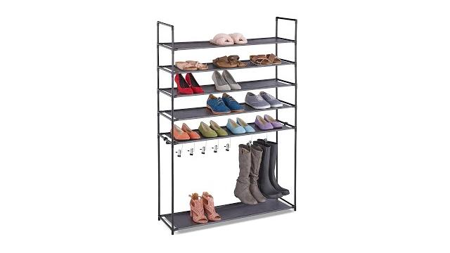 Relaxdays Schuhregal mit Stiefelfach Bild 2