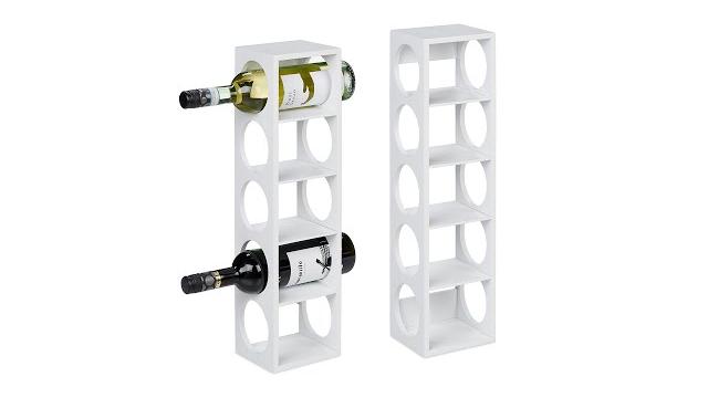 Relaxdays Weißes Weinregal im 2er Set Bild 2