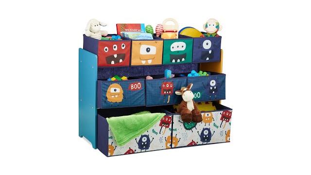 Relaxdays Kinderregal mit Boxen Monster Bild 2
