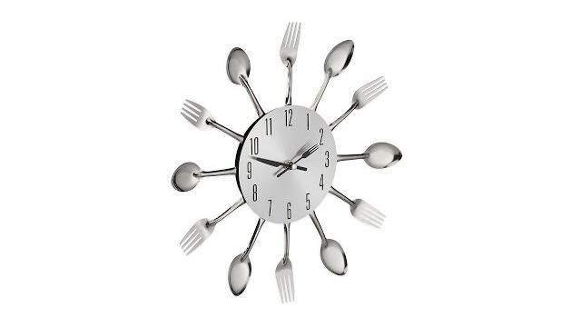 Relaxdays Wanduhr Besteck Bild 2