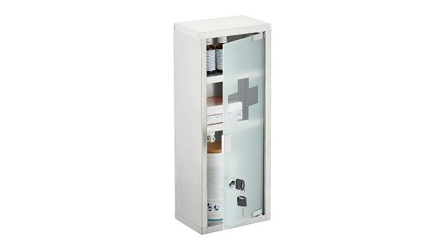 Relaxdays Medizinschrank Edelstahl Bild 2