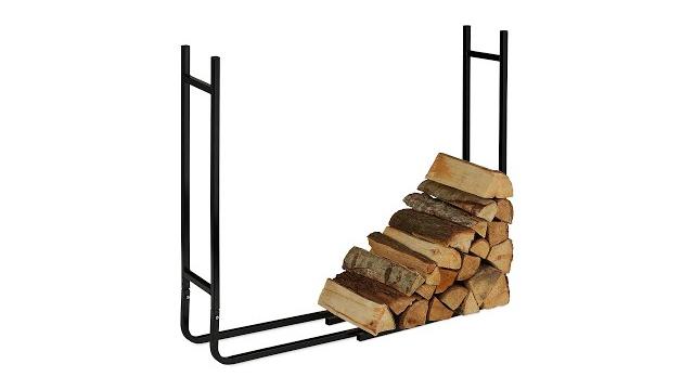 Relaxdays Kaminholzregal aus Metall Bild 2