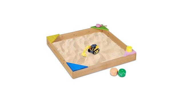 Relaxdays Sandkasten mit Ecksitzen Bild 2