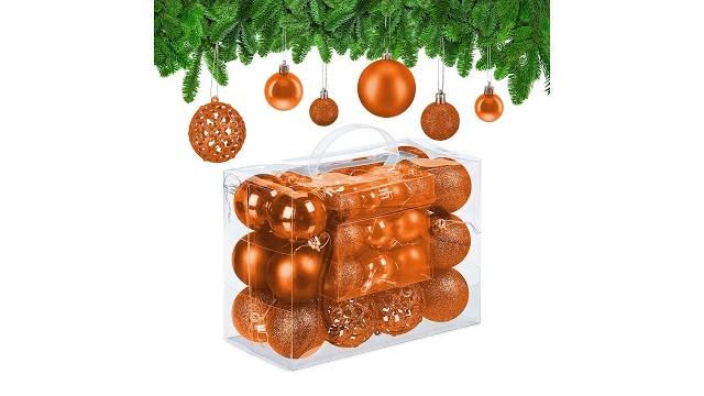 Relaxdays Weihnachtskugeln im 50er Set Bild 2