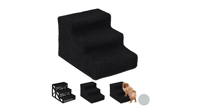 Relaxdays Hundetreppe 3 Stufen Bild 2