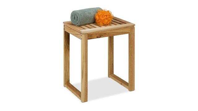 Relaxdays Hocker aus Holz Bild 2