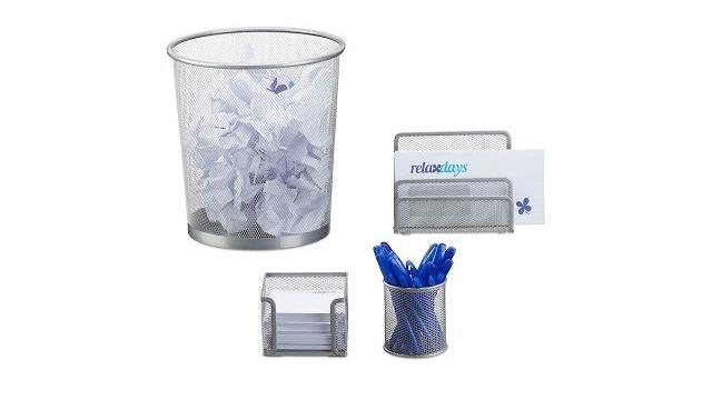 Relaxdays Schreibtisch Organizer Set, 4-teilig Bild 2