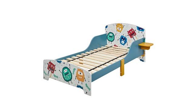 Relaxdays Kinderbett kleine Monster mit Ablage Bild 2