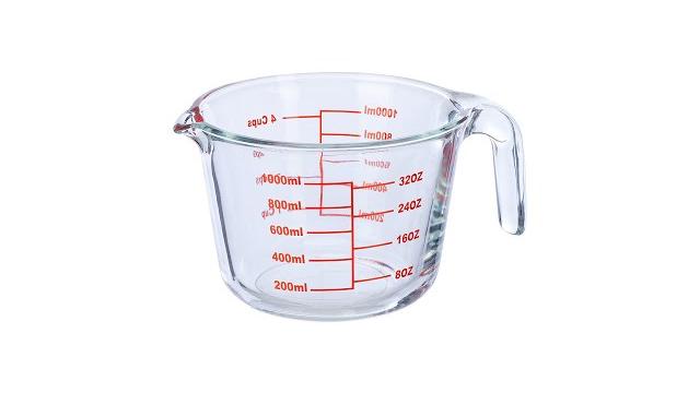 Relaxdays Messbecher Glas 1 Liter Bild 2