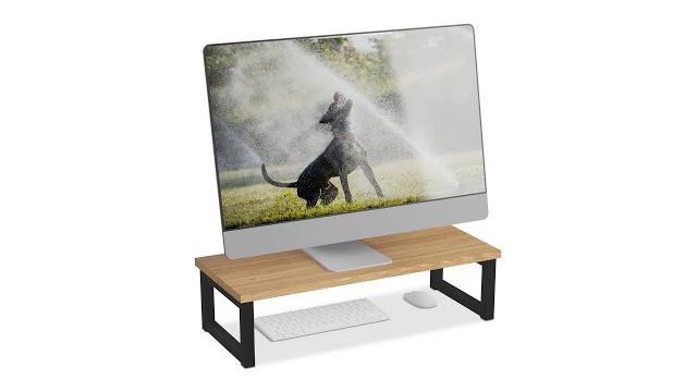 Relaxdays Monitorständer im Industrial-Design Bild 2